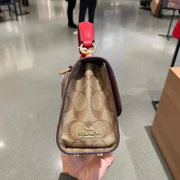 coach Tilly Satchel 23 In Signature Canvas C1439 - Picture 10 of 13